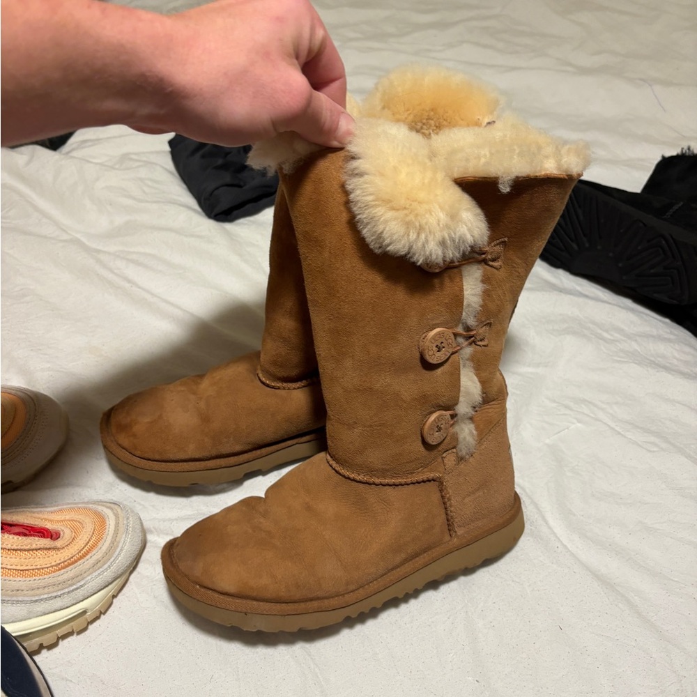 UGG Tan Winter Boots with Plush Lining